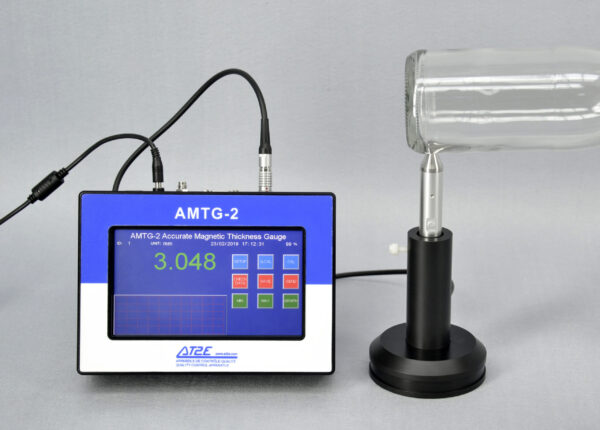 AMTG-2 Accurate Magnetic Thickness Gauge with Glass Bottle Sample