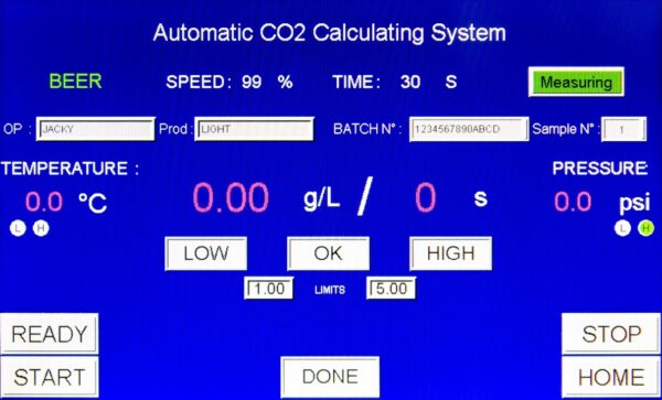 co2 cs automatic co2 calculating system Panel