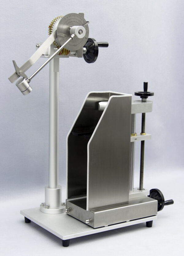 GBIT Glass Bottle Impact Tester for precise resistance testing of glass bottles and jars.