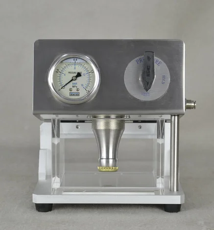 Crown Cap Leak Tester for testing the air-tightness of bottle crown caps.