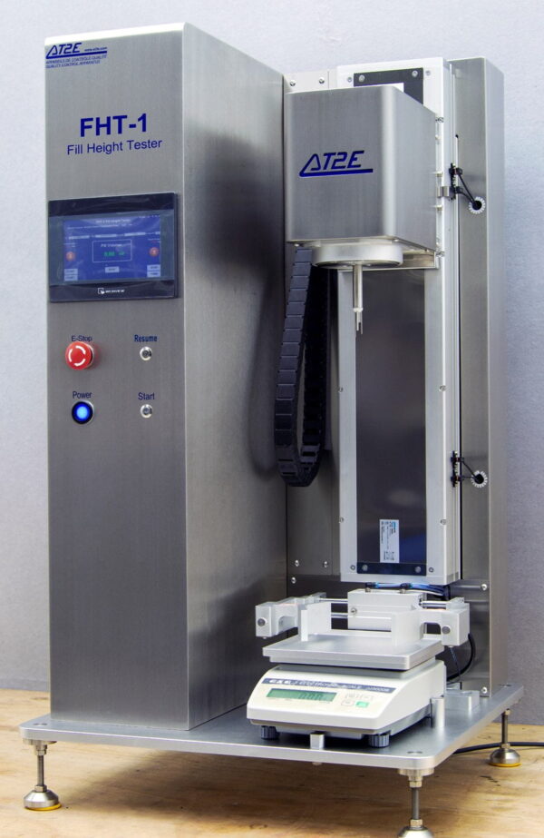 FHT-1 Fill Height Tester for precise liquid level and volume measurement in containers