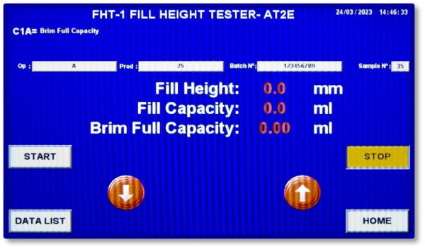FHT-1 Fill Height Tester Panel