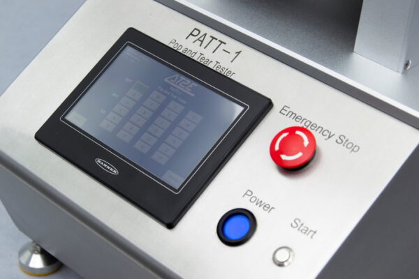 PATT-1 Pop and Tear Tester Control Panel