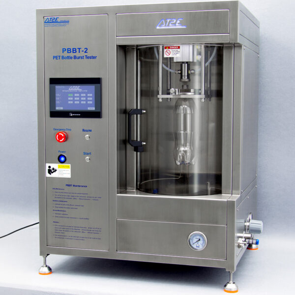 PET Bottle Burst Tester PBBT-2 for precise pressure testing and quality control of PET bottles.