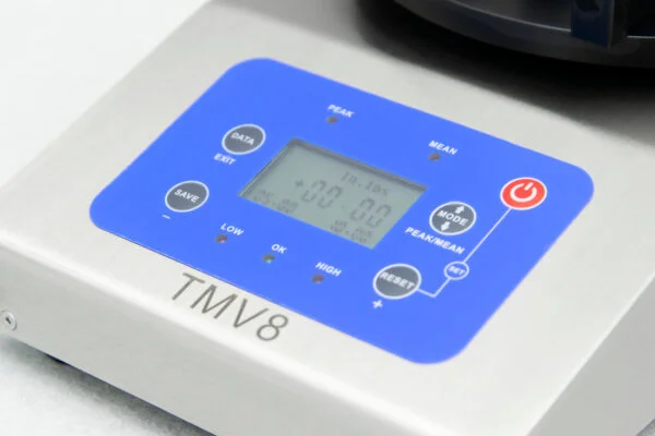 Digital torque meter display reading close-up.