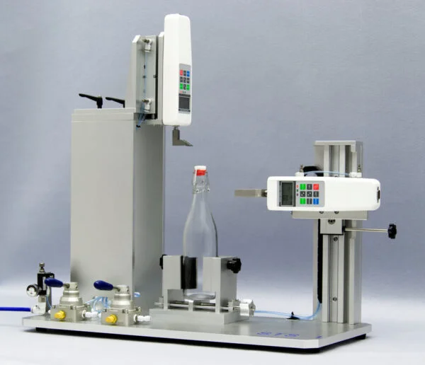 STS-1 Swing Top Stopper Tester unit in a lab setting