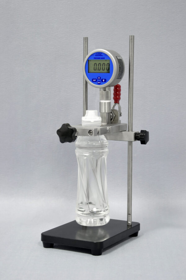 pressure and vacuum gauge for bottles with sport cap (digital)