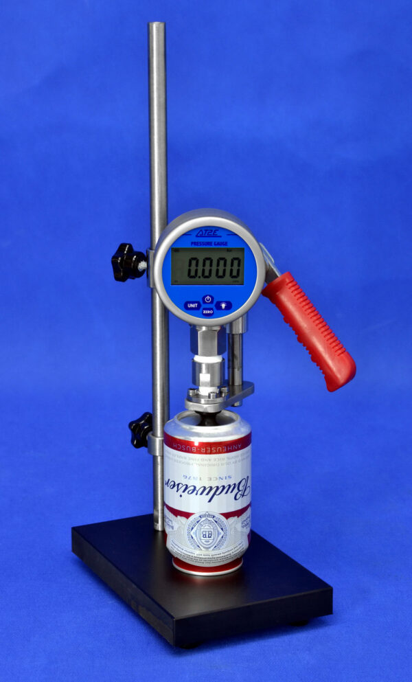 PVG-D Pressure and Vacuum Digital Gauge measuring 2-Piece Beverage Can