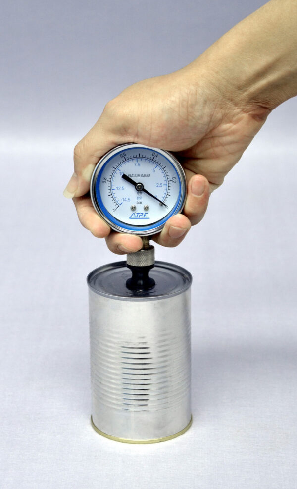 PVG-SA Pressure or Vacuum Gauge, Small Pocket Version measuring Can