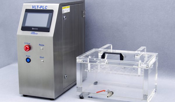 VLT-PLC New Frame 2 VLT-PLC Vacuum Leak Tester with advanced PLC control panel for accurate leak detection in bottles and containers.