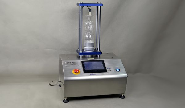 dyna4000 DYNA-4000 Dynamometer for accurate top-load testing of PET bottles and cans with touchscreen LCD and stainless steel design